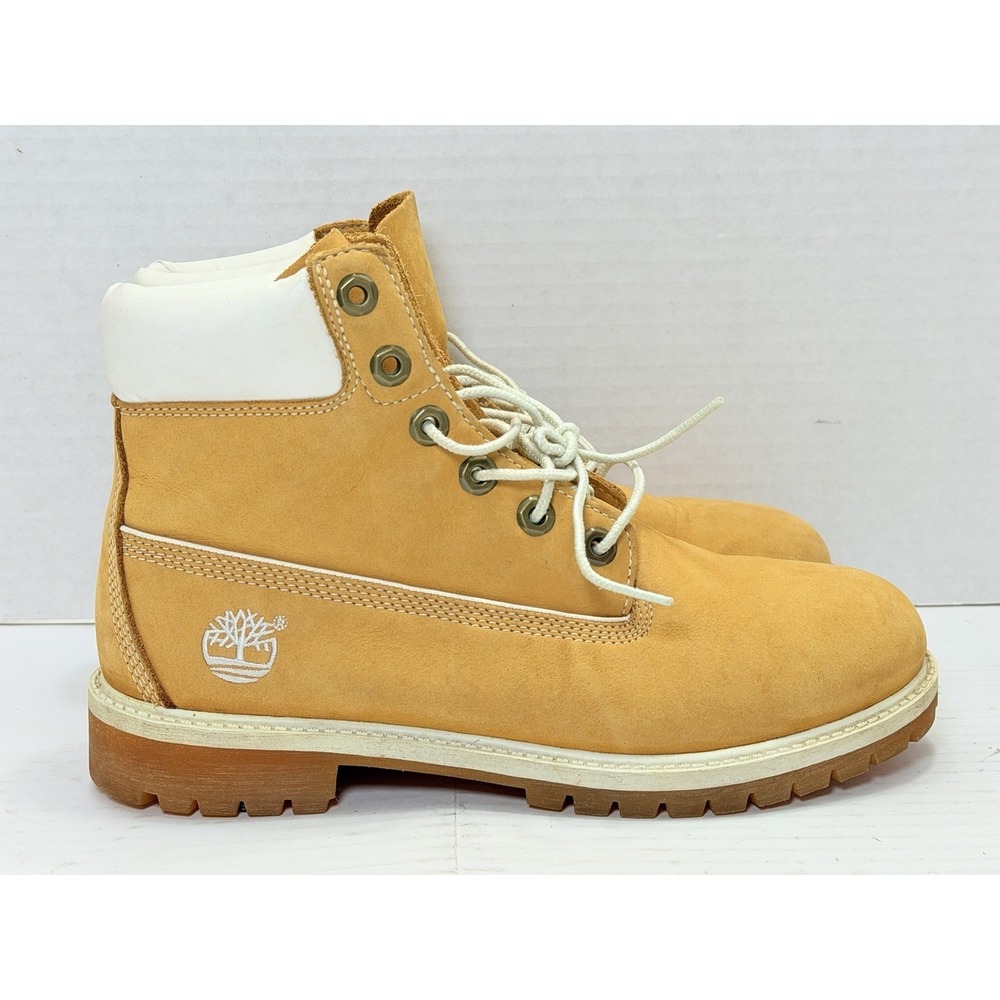 Timberland 6 Inch Premium Waterproof Boots Wheat Nubuck Men's Size 6M